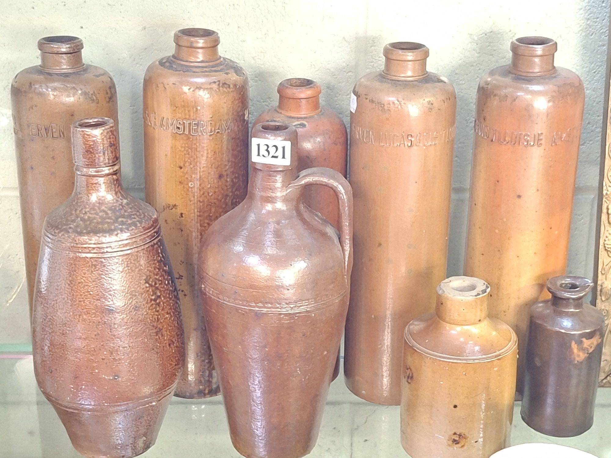 1321 · VINTAGE STONEWARE BOTTLE COLLECTION