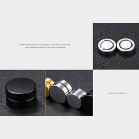 Mens Magnetic Earring (Gold) - 51221/4137