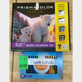 PRISMA COLOR MIXED COLORING SET & PAPER MATE INK JOY
