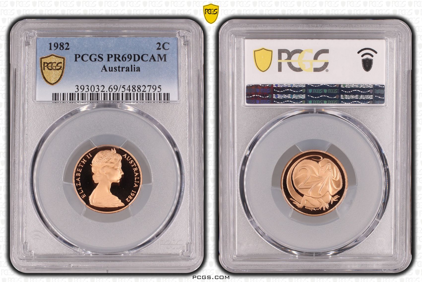 Two Cent, 1982, Pcgs Pr69dcam