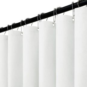 72"W X 72"L (PACK OF 1) EASY-GOING LINEN LOOK SHOWER CURTAIN WITH MAGNETS, HEAVY DUTY HOTEL QUALITY SHOWER CURTAINS FOR BATHROOM,