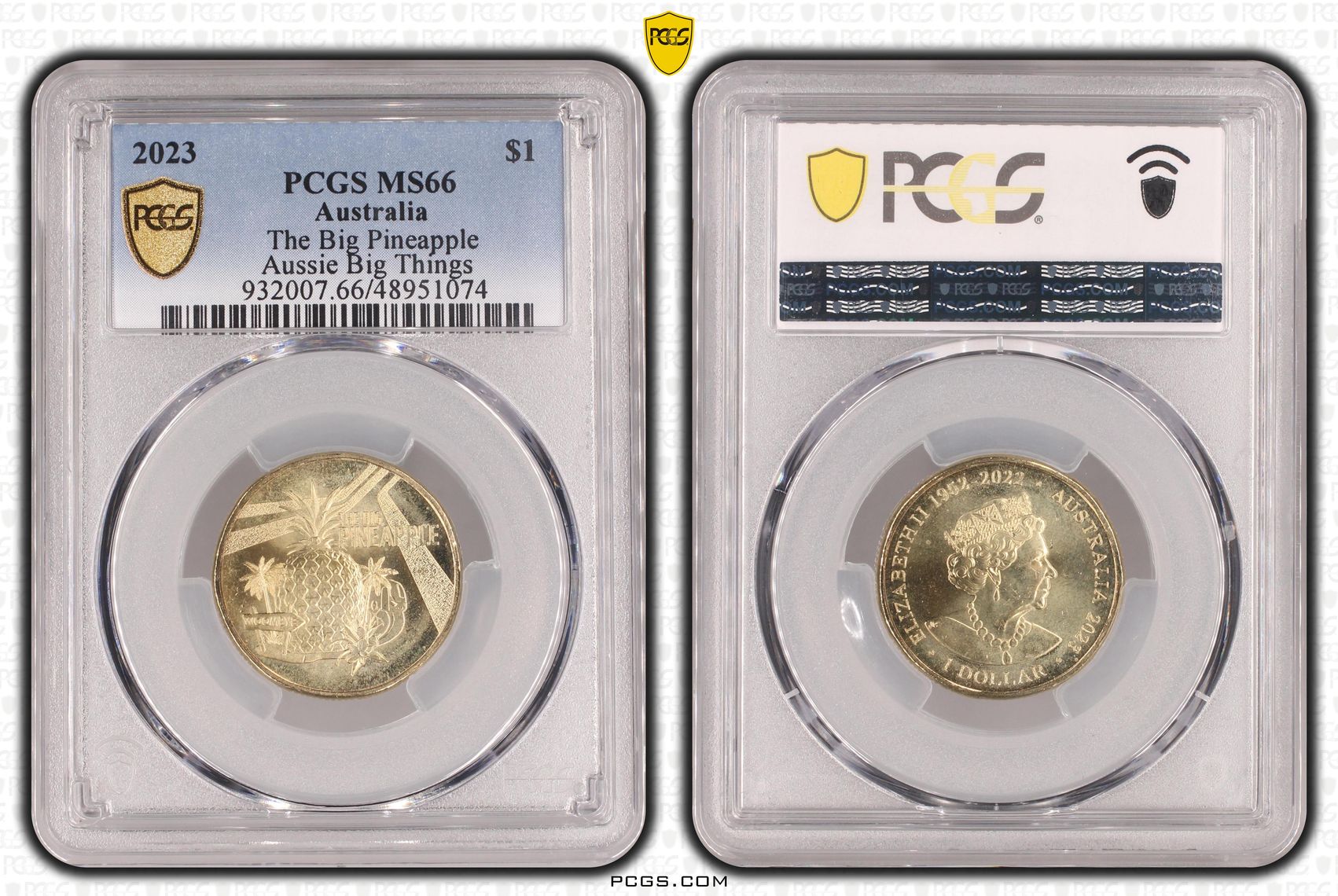 Elizabeth II, The Big Pineapple Aussie Big Things , One Dollar, 2023, PCGS MS66