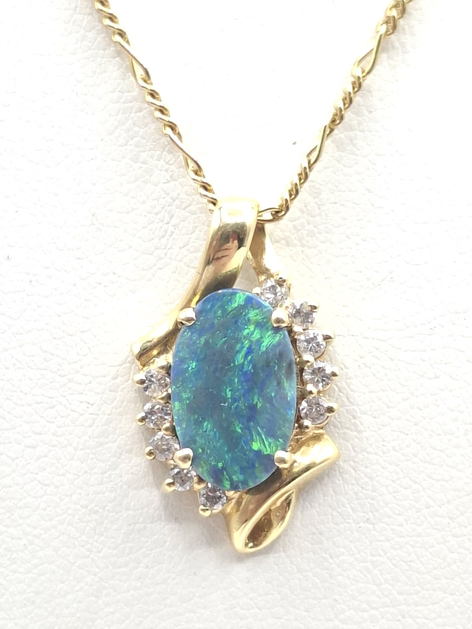 364 · 18K/9K YELLOW GOLD PENDANT NECKLACE