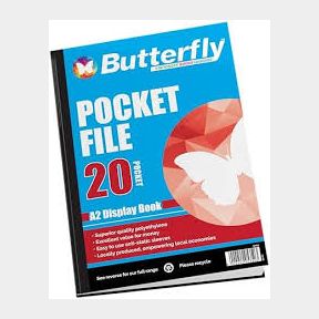 Butterfly Pocket File - 20 Pocket A2 - 6002242053503 -51728/1062 B1 (S8)
