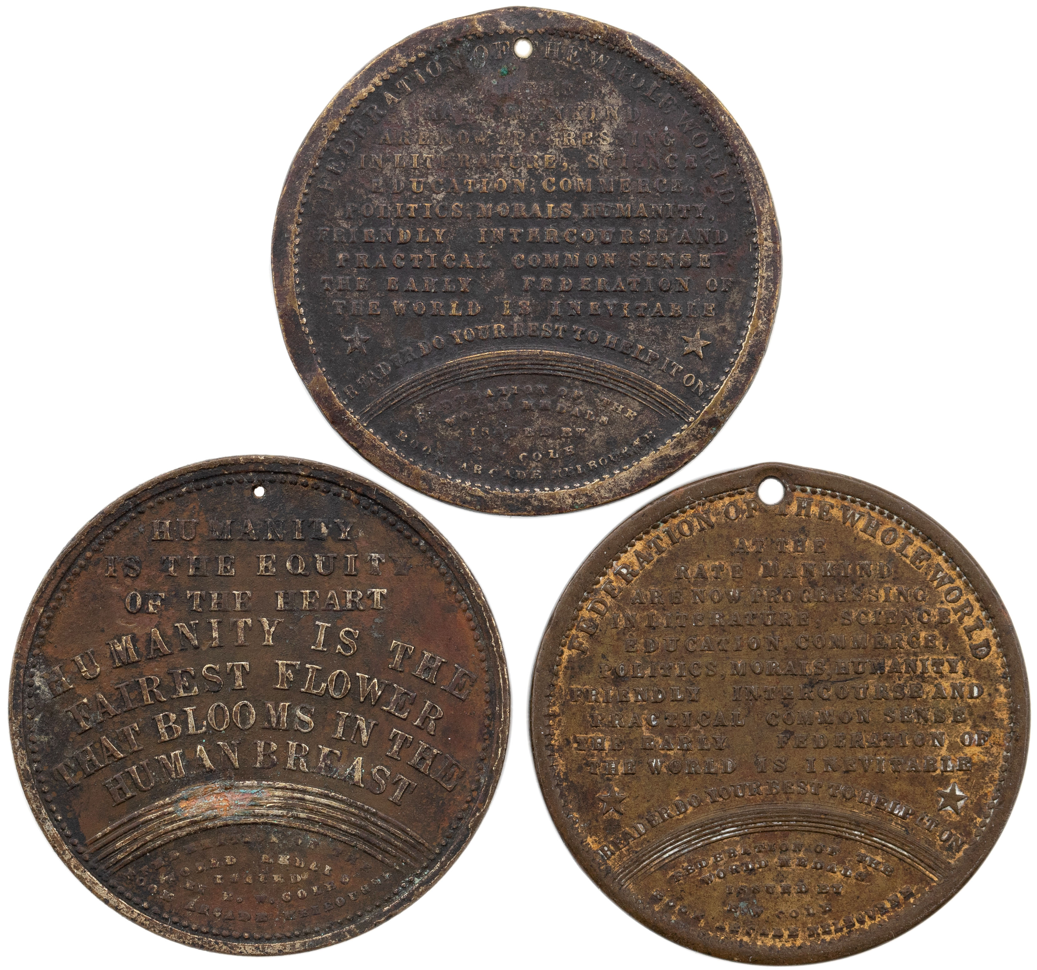 Cole's Arcade, Melbourne, Vic., Advertising Token, 1879 - 1918, gF - VF