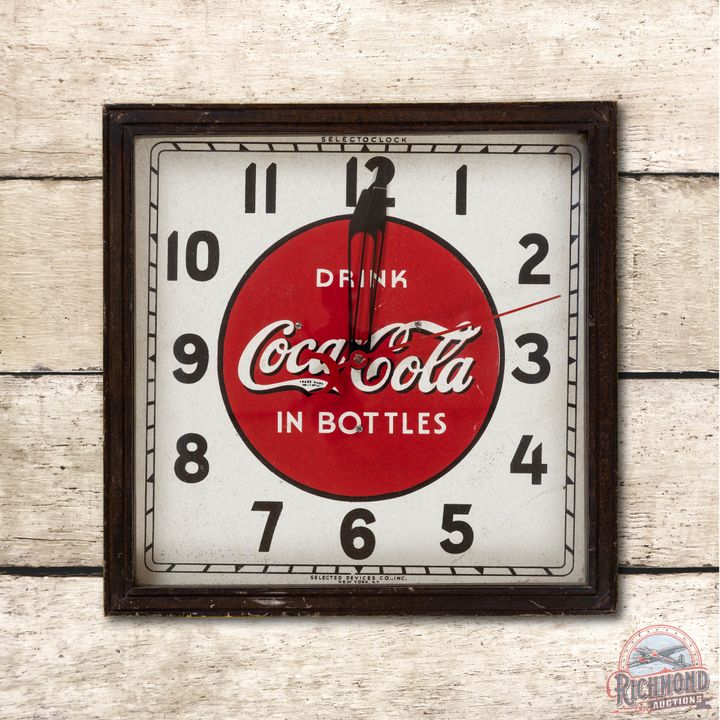 Drink Coca Cola In Bottles Advertising Clock TAC 7.5