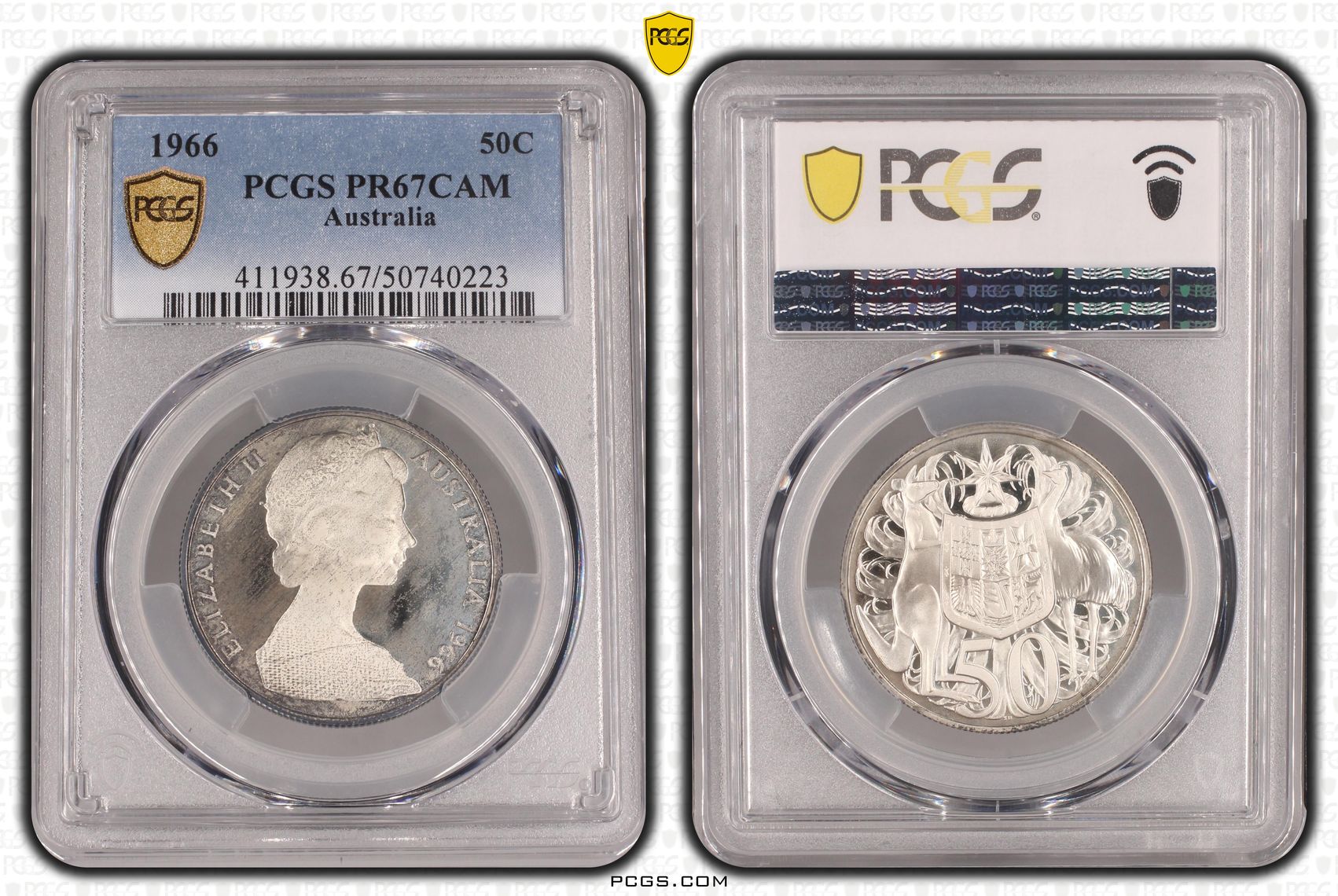 Fifty Cent, 1966, PCGS PR67CAM