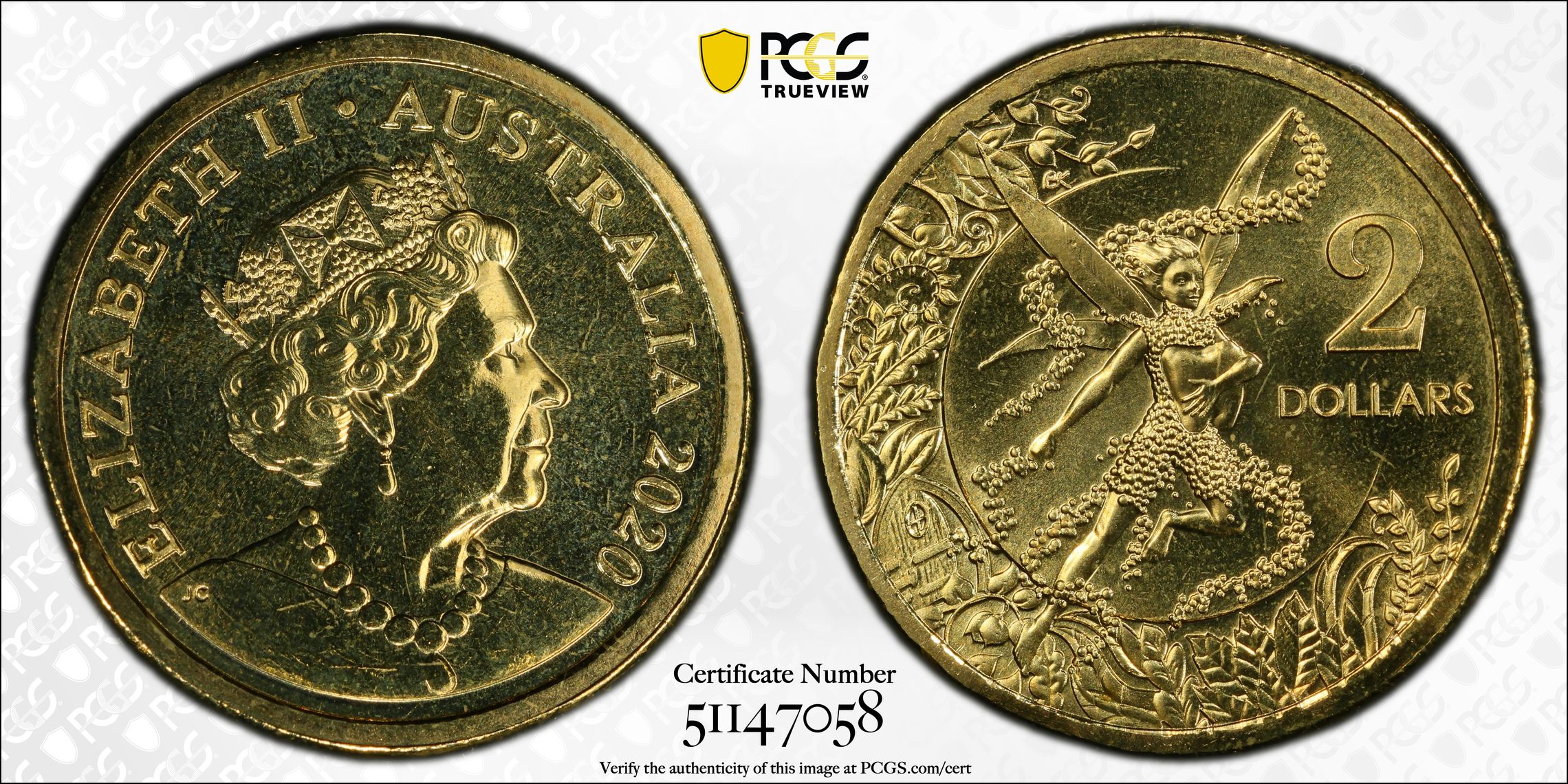 Tooth Fairy , Two Dollar, 2020, PCGS MS68