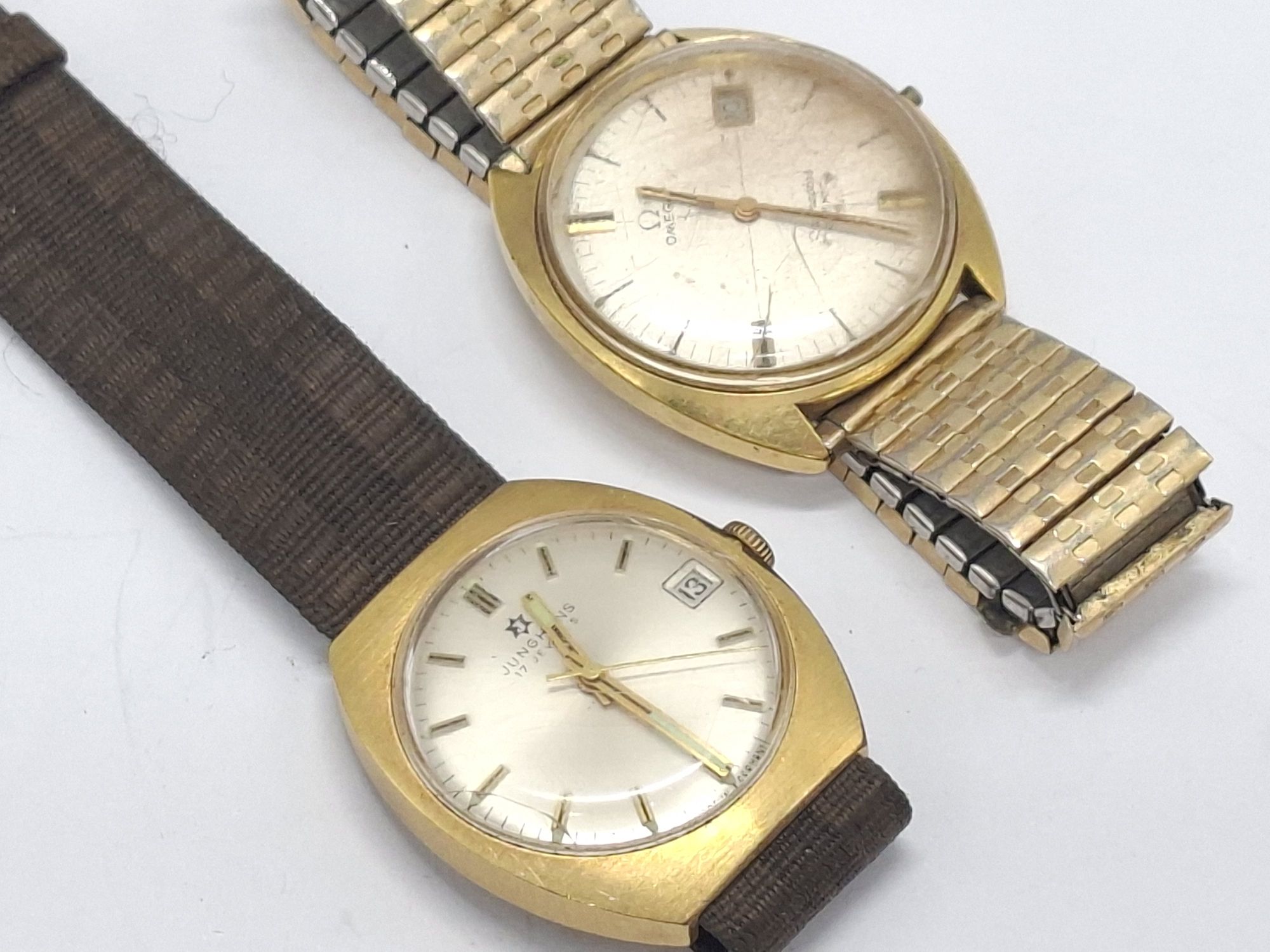 1048 · OMEGA AND JUNGHANS GENTS WRIST WATCHES