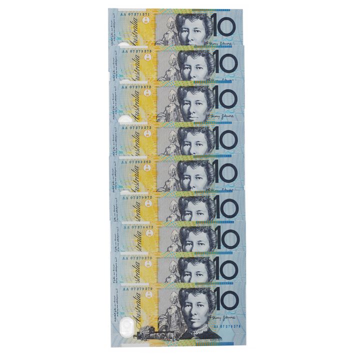 First Prefix - Stevens/Henry, Ten Dollar, 2007 Uncirculated