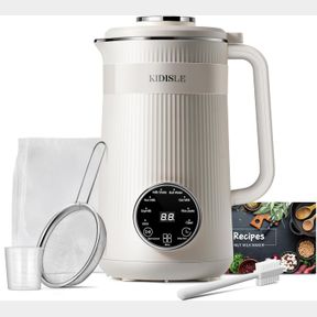 8 IN 1 NUT MILK MAKER BLENDER, 32OZ HOMEMADE ALMOND, OAT, COCONUT, SOY, PLANT BASED MILKS AND NON DAIRY BEVERAGES, AUTOMATIC SOYBE