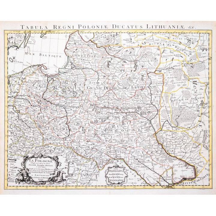 Guillaume de l’Isle | La Pologne dresée sur ce qu’en ont donne Starovolsk, Beauplan, Hartknoch...
