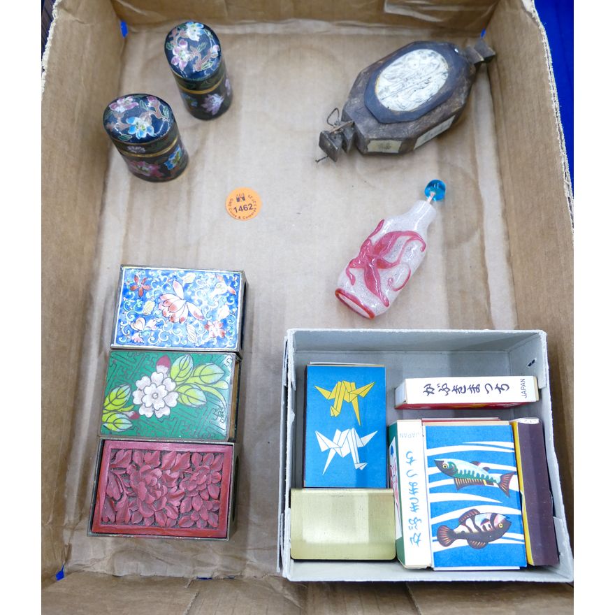 Box Old Chinese Matchbook Covers etc.