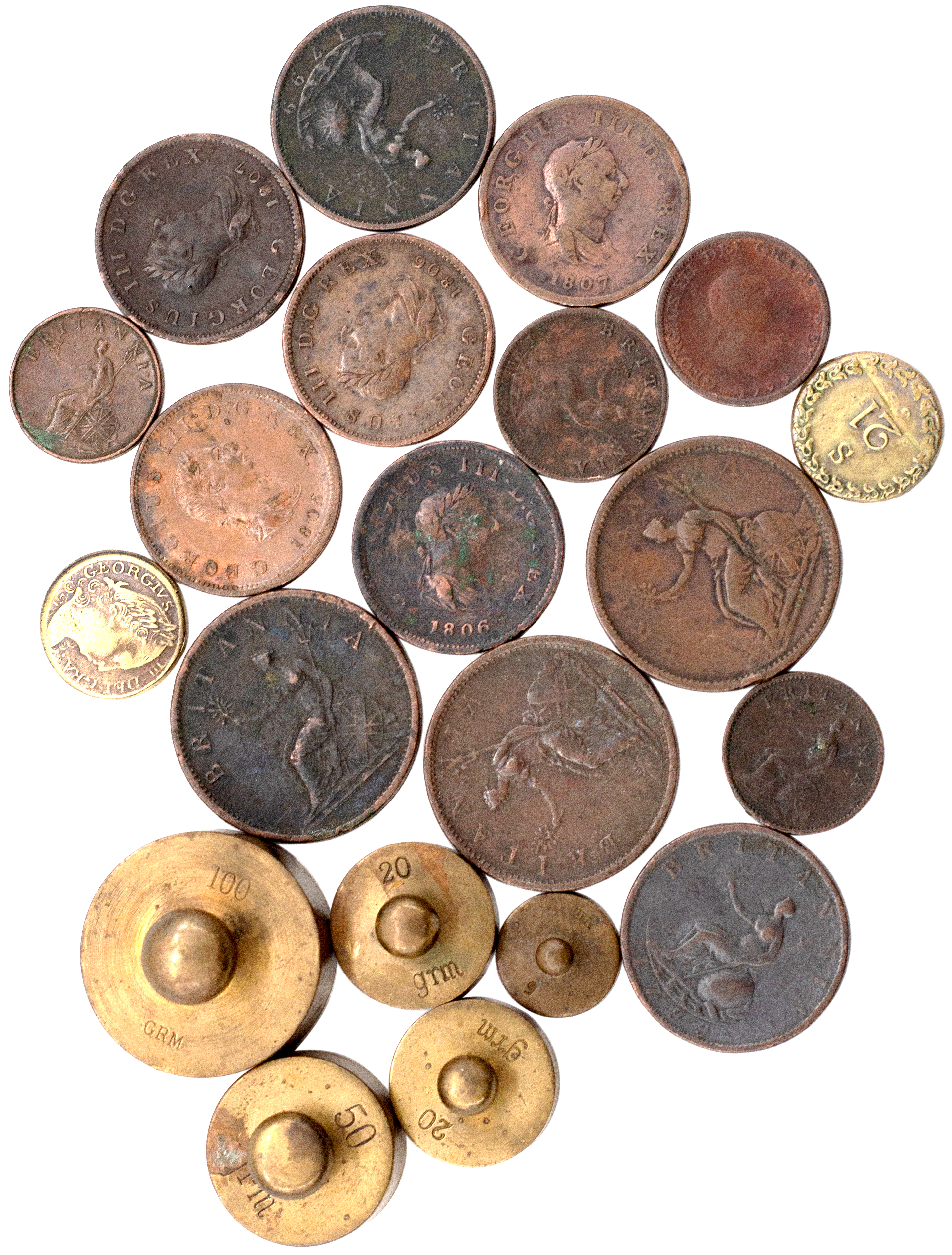 Great Britain, George III, Penny, 1806 , gFine