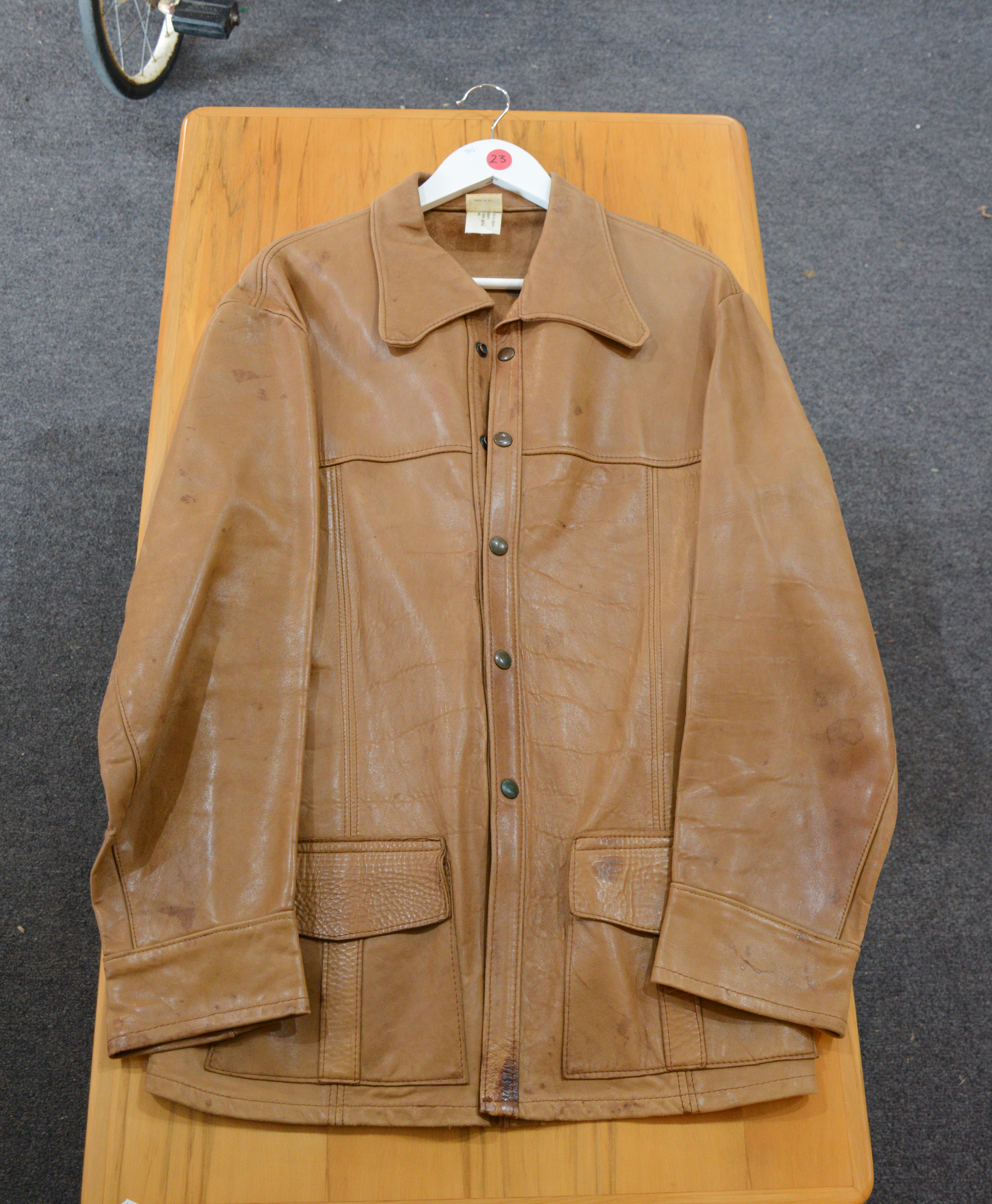 Light Brown Suede and Leather Jacket - NZ Made — NZ auction result