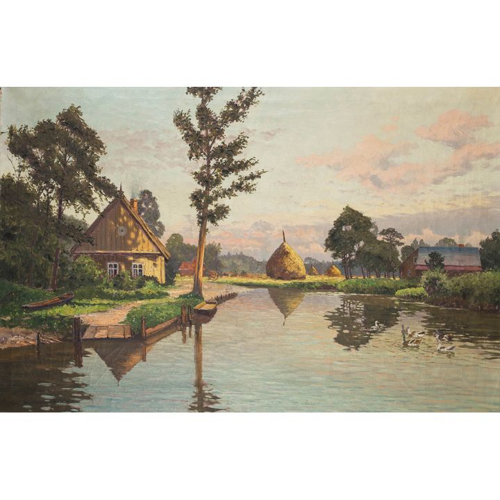 Ernst Hugo Lorenz-Murowana | Pejzaż nadrzeczny