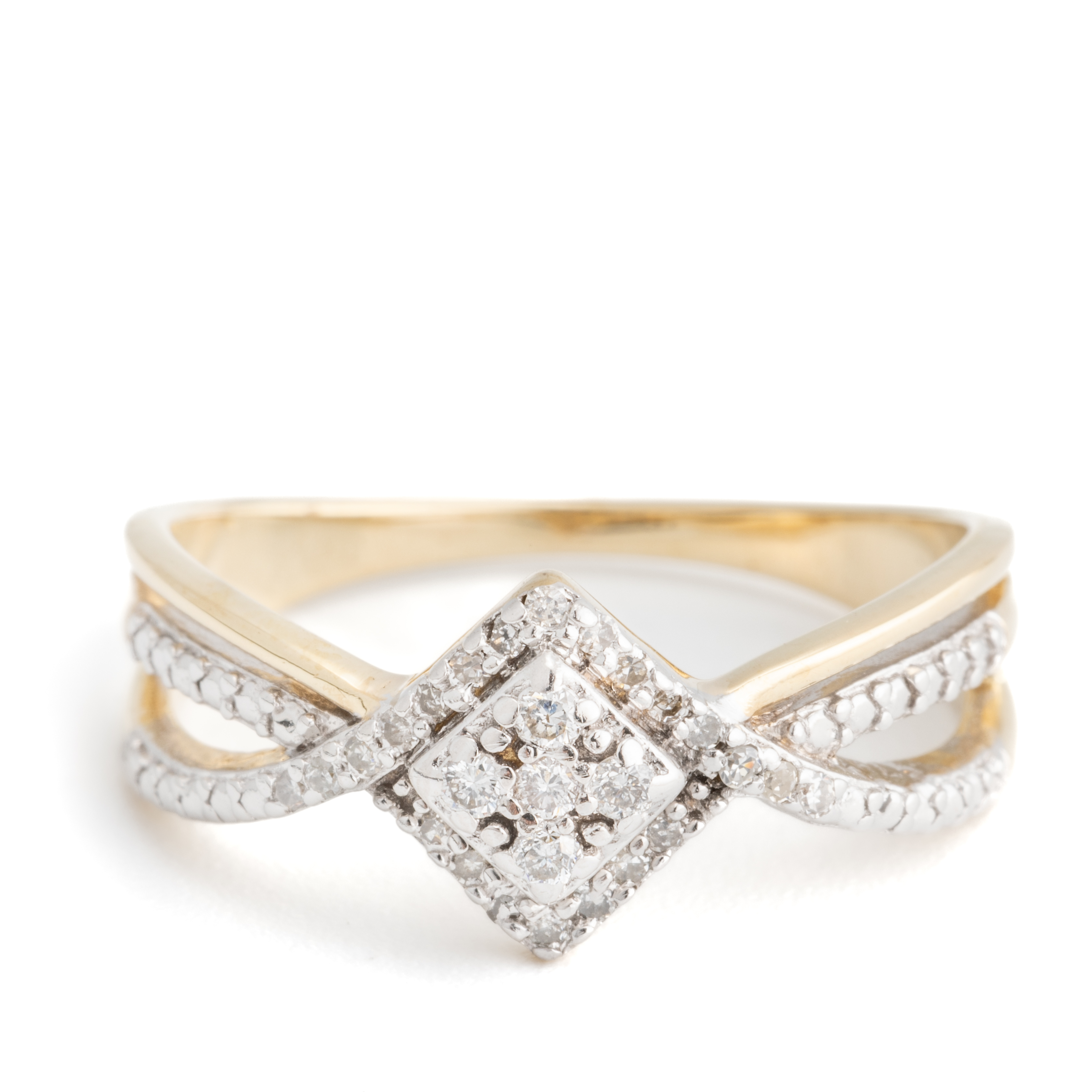 279 · Diamond Cluster Ring 9ct Gold