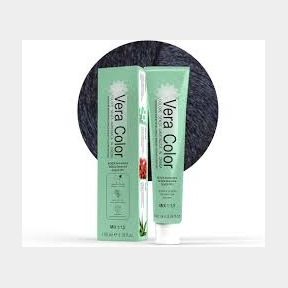 V-Color Permanent Hair Dye Ammonia Free. Blue Black - 1.1 - 100 Ammonia-Free. Pharmacy Grade.- 51748/18592 SN B3 (S6)