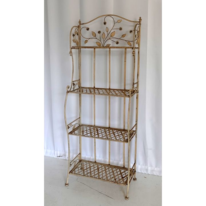 FOLDING METAL PLANT STAND