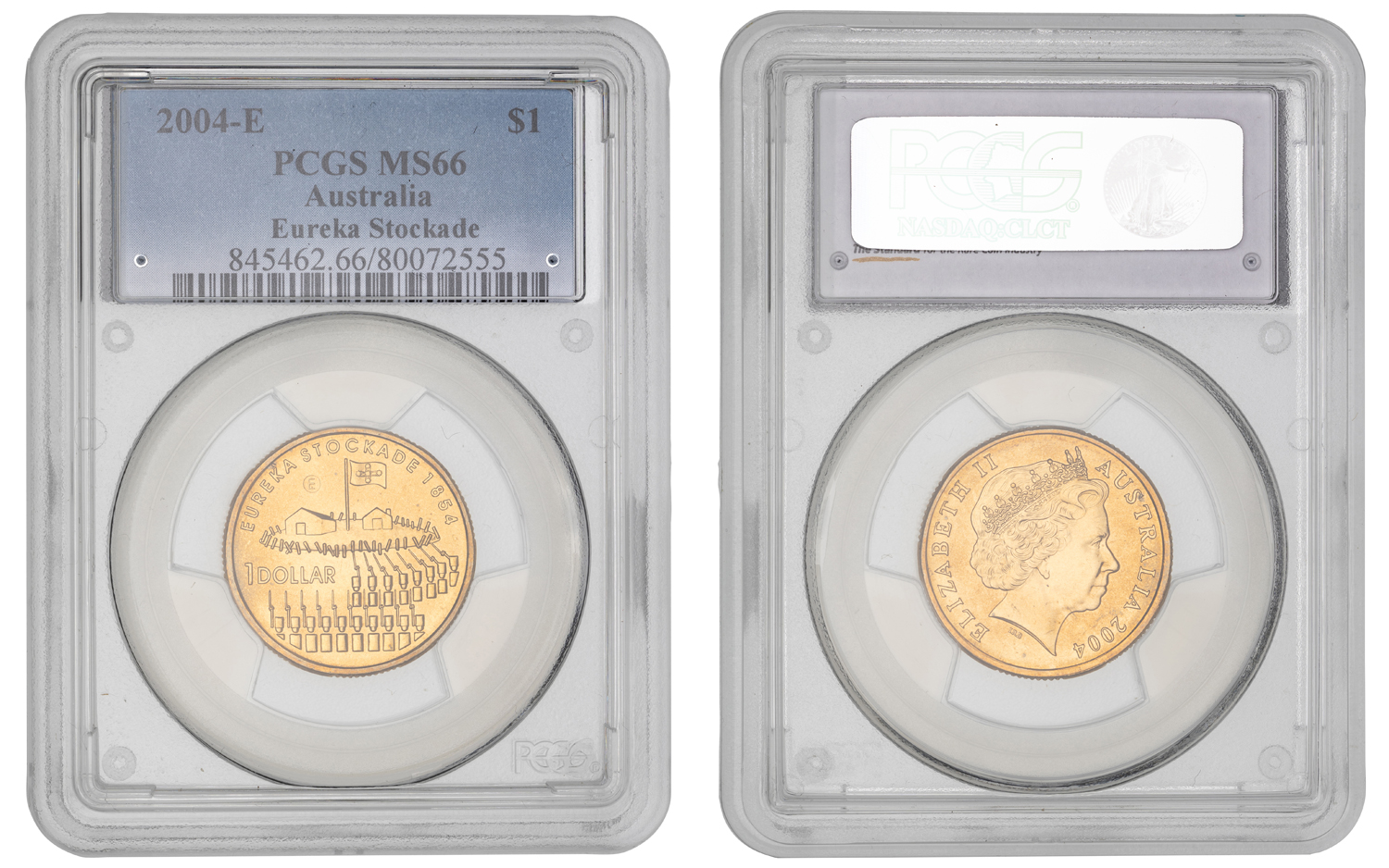 Elizabeth II, Eureka Stockade, One Dollar, 2004-E, PCGS MS66