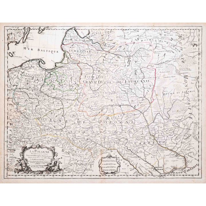 Guillaume de l’Isle | La Pologne dresée sur ce qu’en ont donne Starovolsk, Beauplan, Hartknoch…