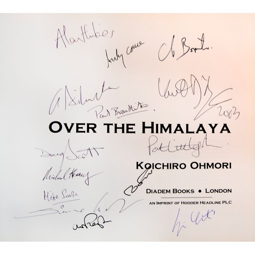 OHMORI, KOICHIRO [Multiple signatures], Over the Himalaya.