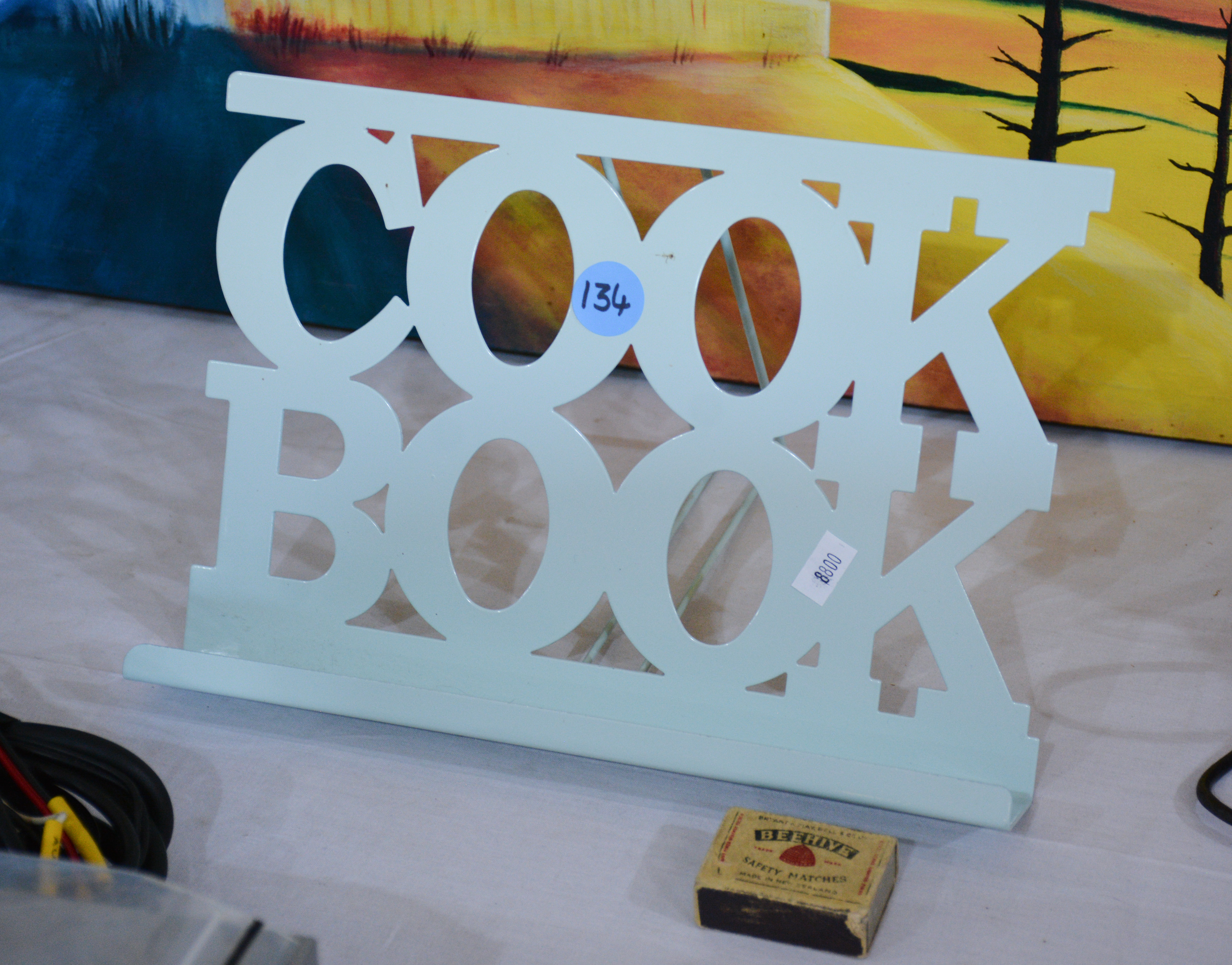 Metal Cookbook Stand — NZ auction result