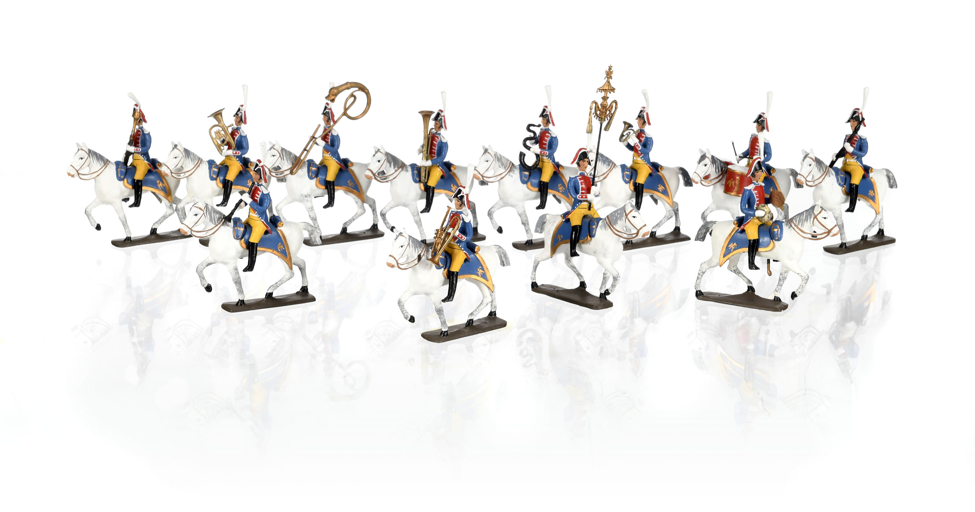 Figurine CBG Mignot - Soldat Fanfare Premier Empire 54mm 1:30 Plomb Peint