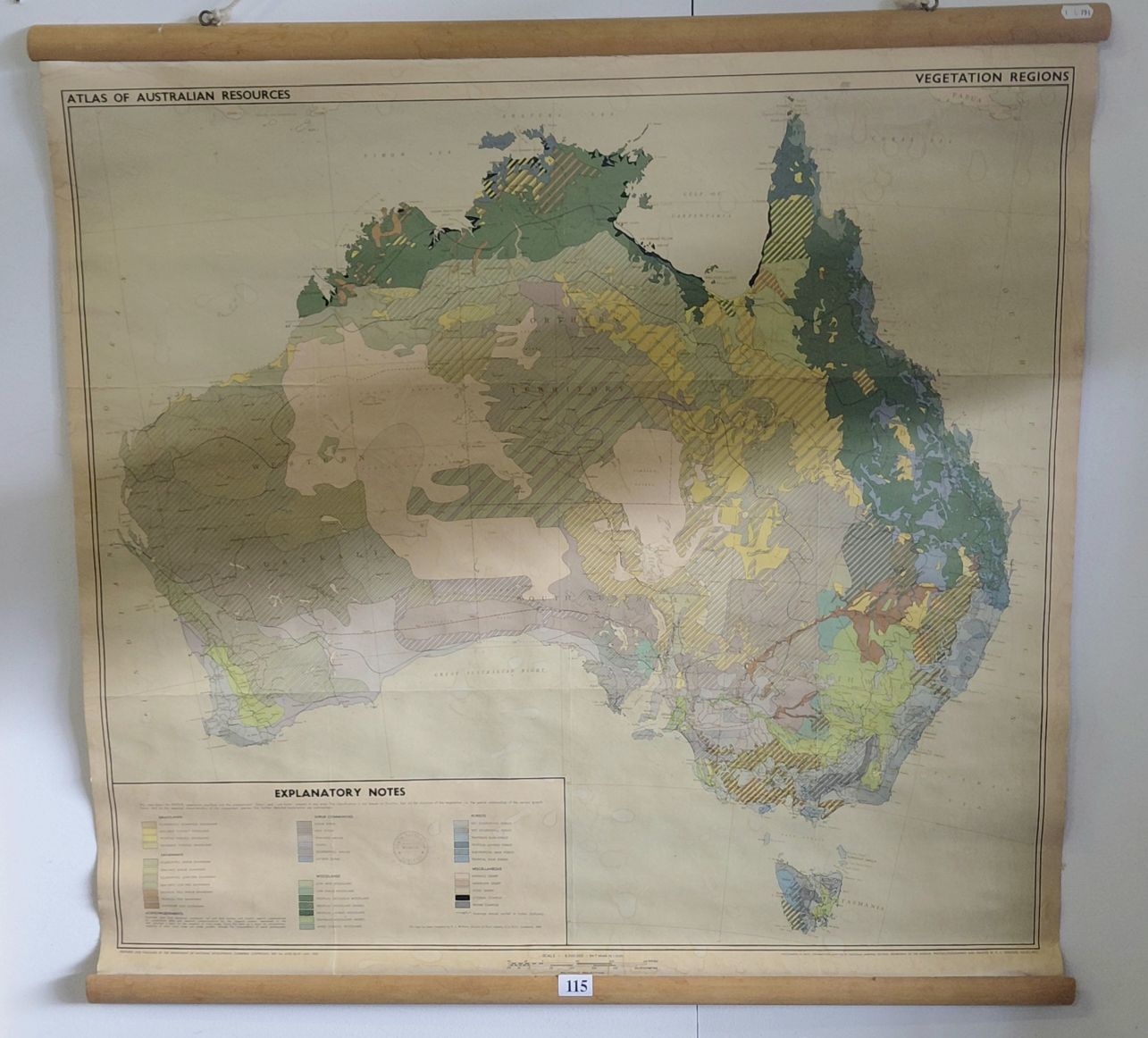 115 · VINTAGE SCHOOL MAP