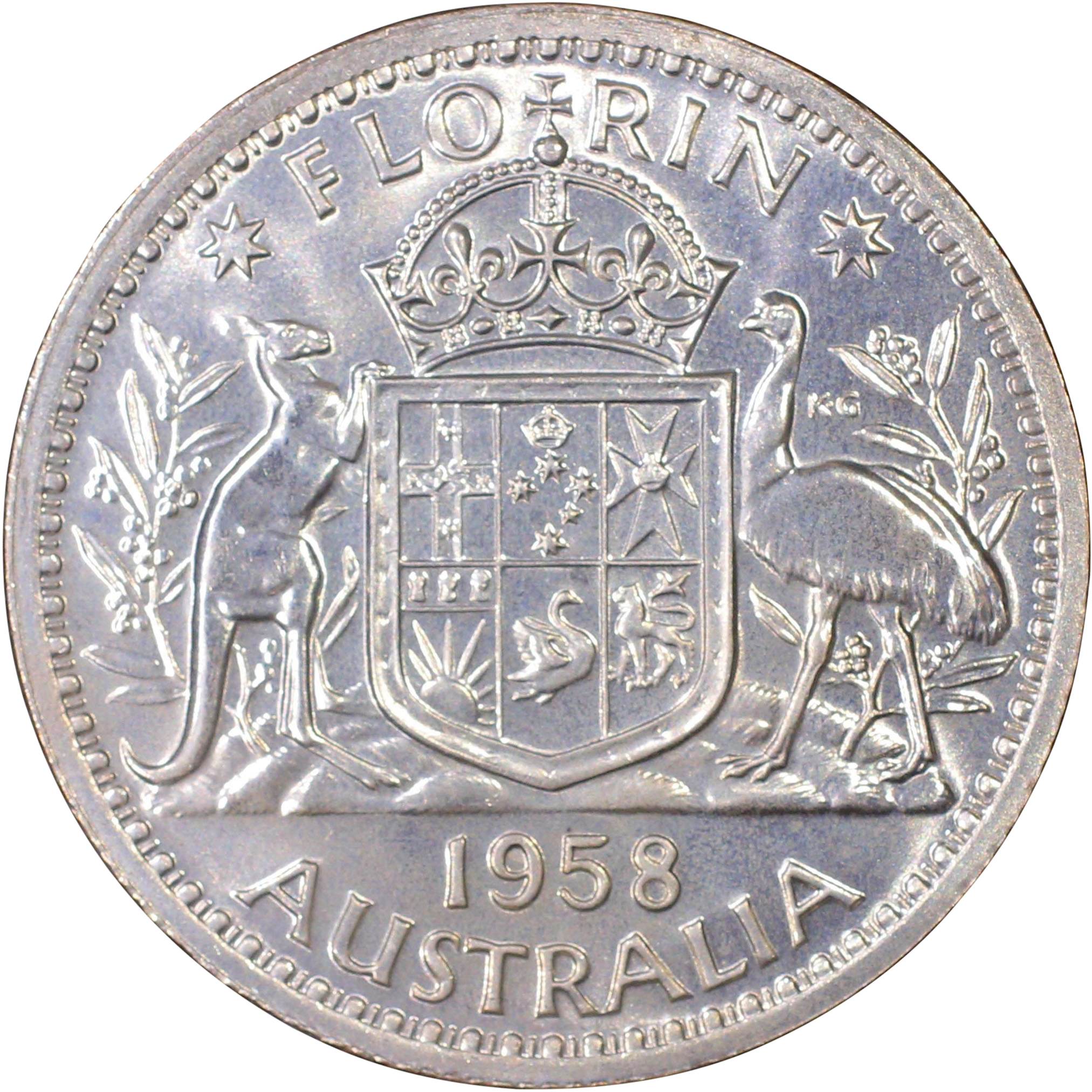Elizabeth II, Florin, 1958, PR 66
