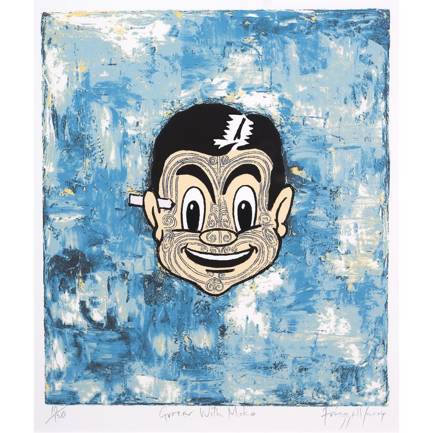 Dick Frizzell ‘Grocer with Moko’