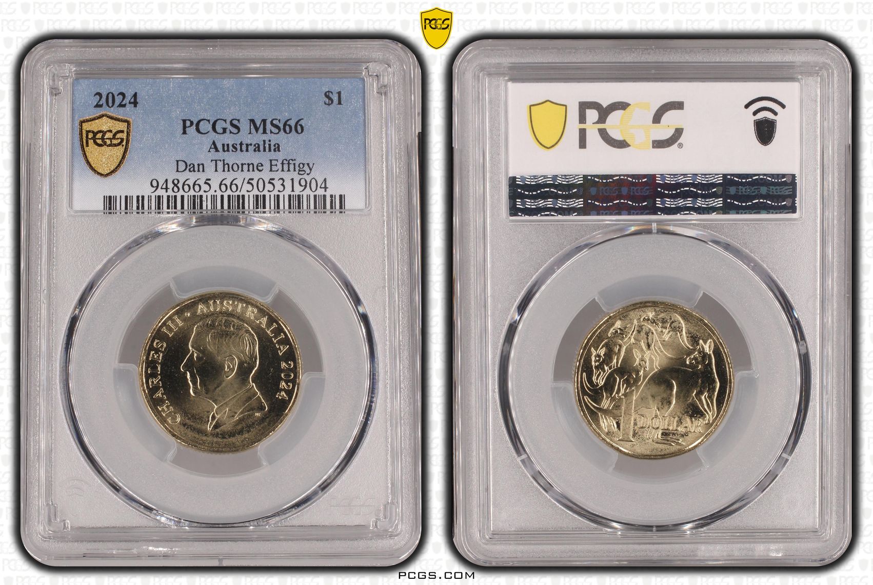 Dan Thorne Effigy, One Dollar, 2024, PCGS MS66