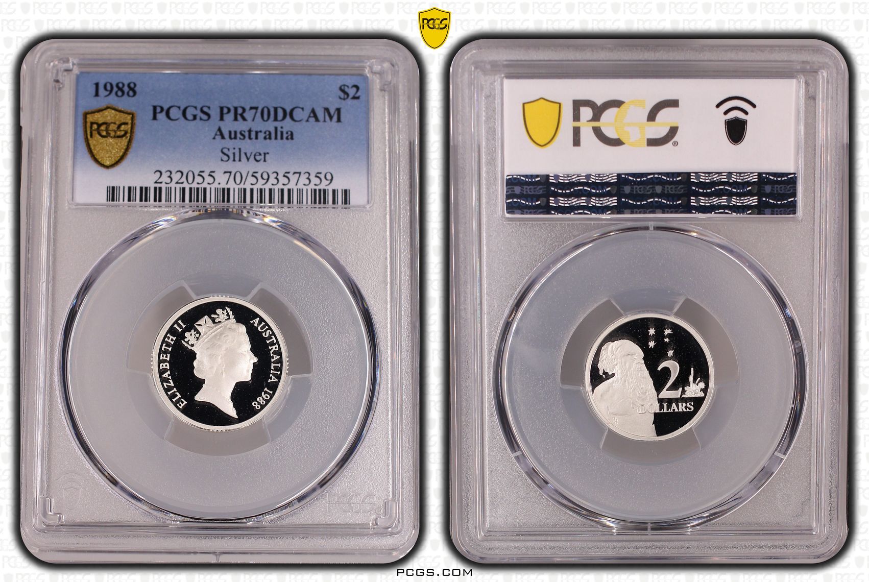 Elizabeth II, Silver, Two Dollar, 1988, PCGS PR70DCAM