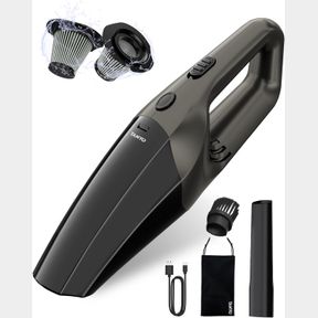 TANYO CAR VACUUM CORDLESS, PORTABLE HANDHELD CAR VACUUM CLEANER WITH 120W STRONG SUCTION POWER AND STAINLESS HEPA FILTER, RECHARGE