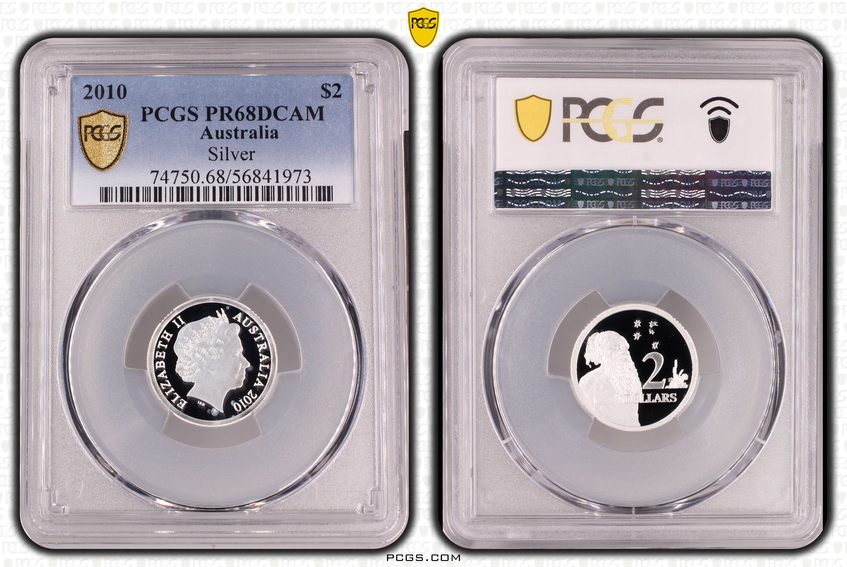 Silver, Two Dollar, 2010, PR68DCAM