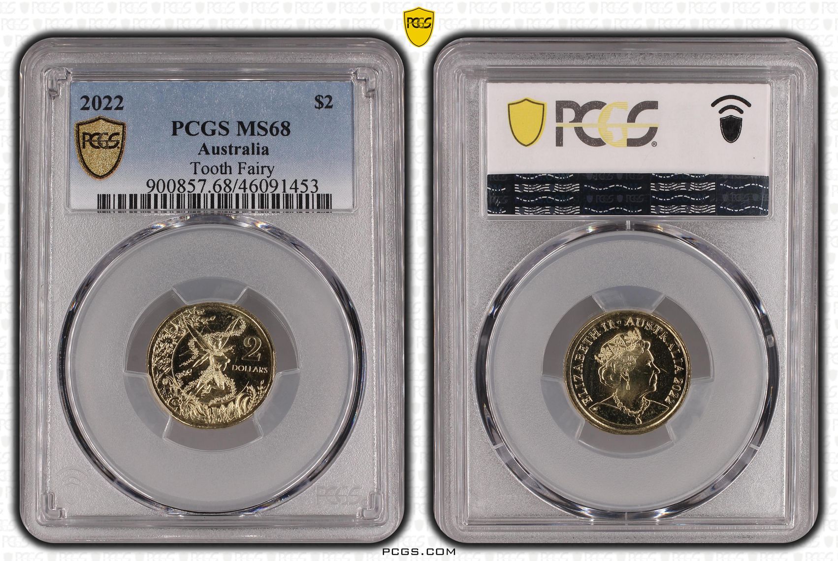 Tooth Fairy , Two Dollar, 2022, PCGS MS68