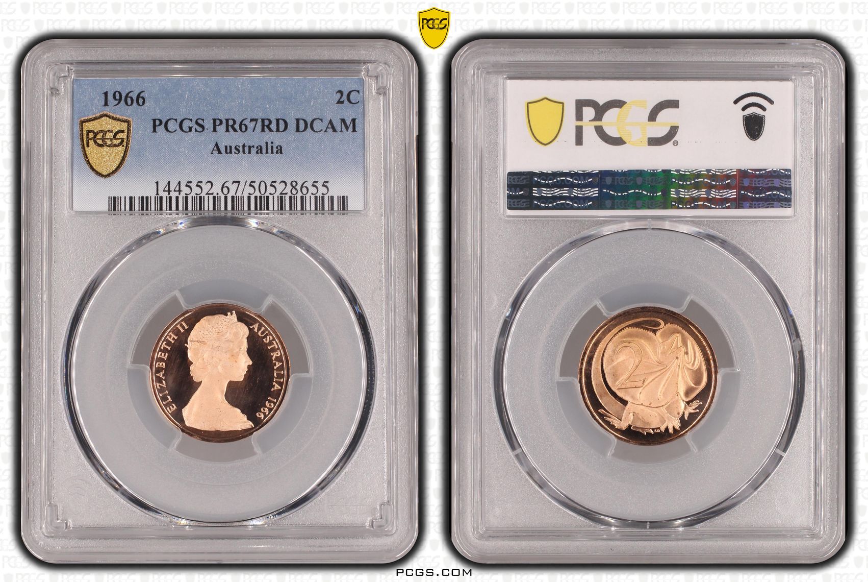 Two Cent, 1966, Pcgs Pr67dcam