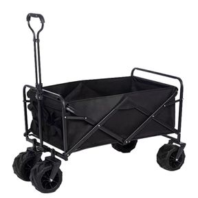 Collapsible Beach Folding Trolley/Wagon Black |