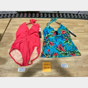 2 PCS WOMENS SWIMSUITS ONE PIECE SIZE 8 & SIZE 10