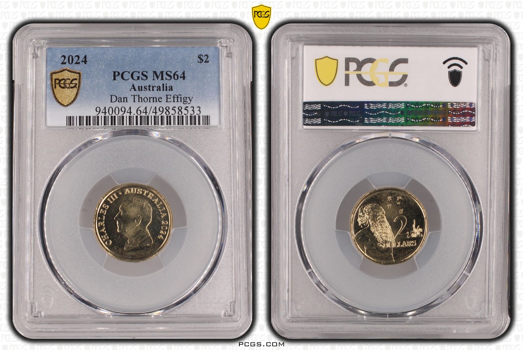 Charles III, Dan Thorne Effigy , Two Dollar, 2024, PCGS MS64