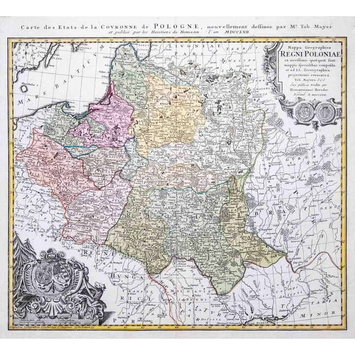 Tobias Mayer | Mappa Geographica Regni Poloniae