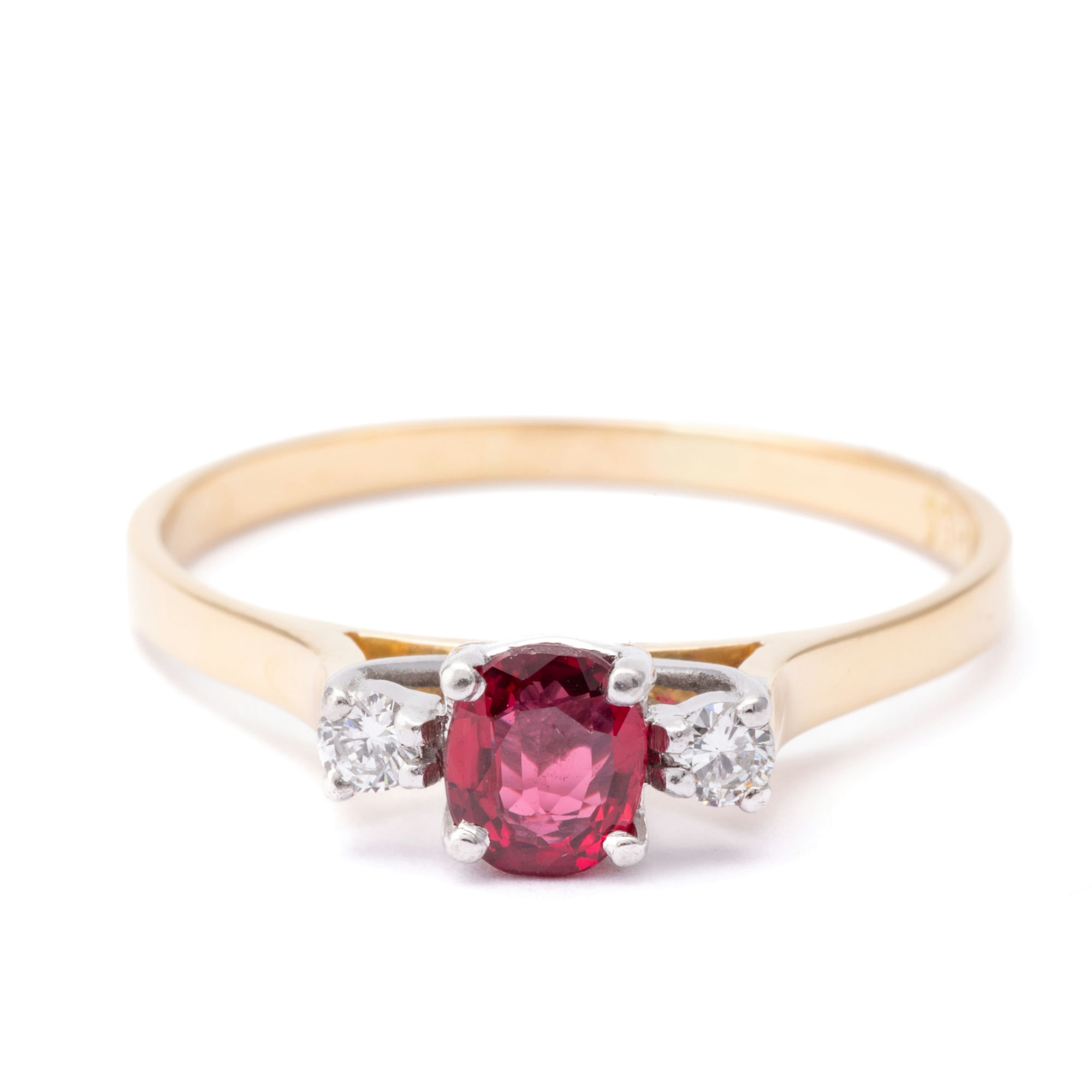 Ruby & Diamond Ring 18ct Gold,
