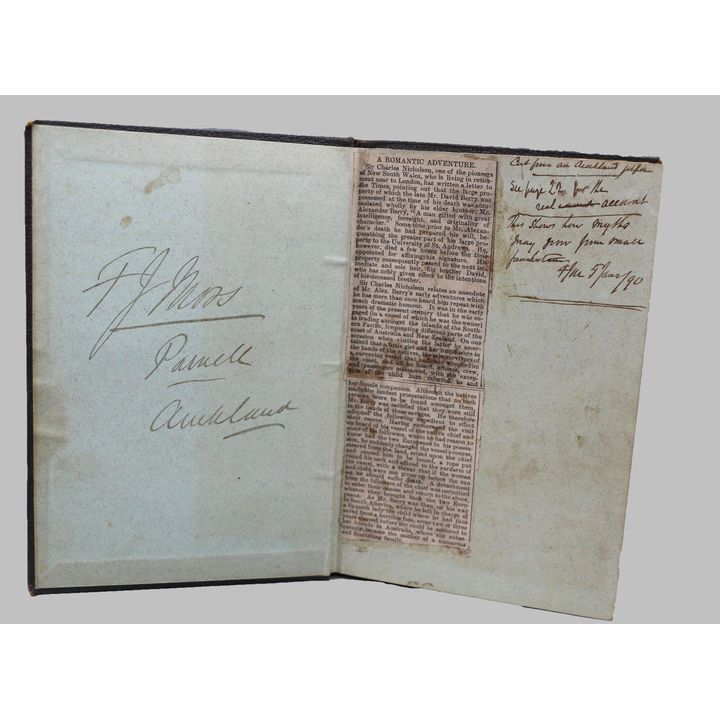 MOSS, FREDERICK J. [association copy] - School History of New Zealand