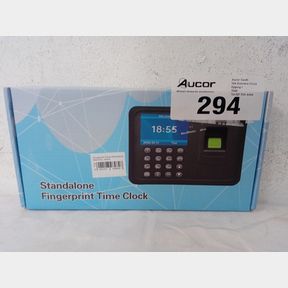 FINGERPRINT TIME ATTENDANCE MACHINE - BLACK -