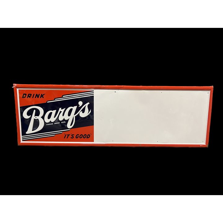 Drink Barq's It's Good Embossed Soda Tin Metal Sign