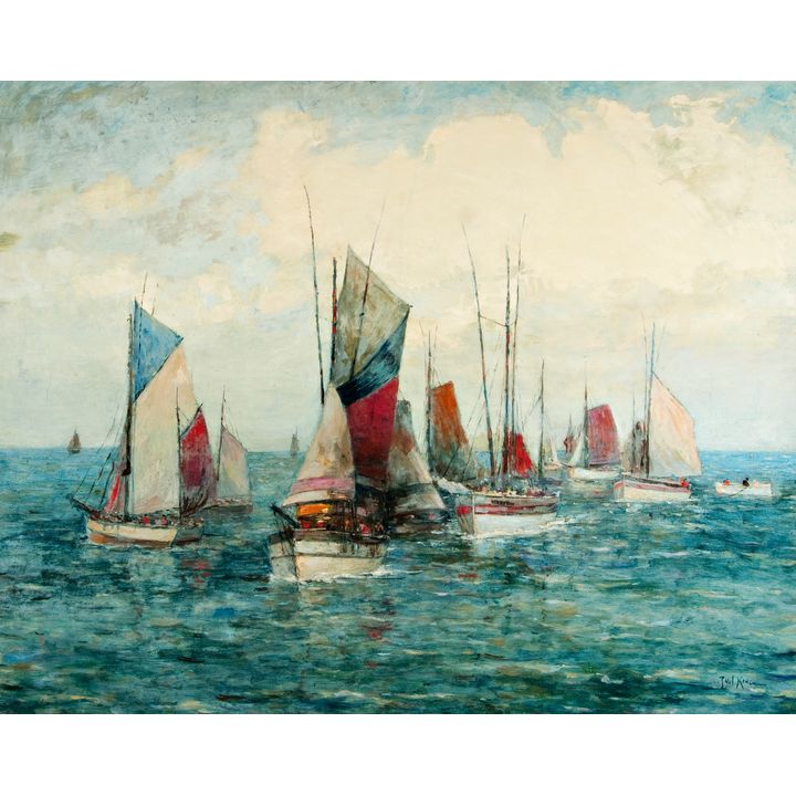 Paul King (1867-1947), French Fisherman