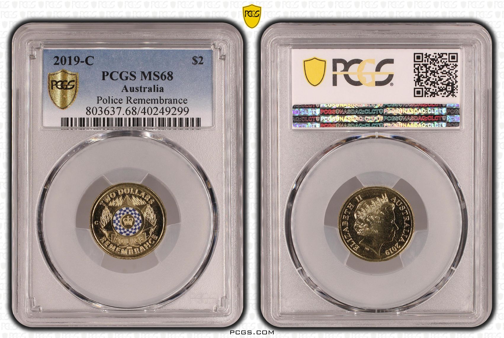 Police Remembrance, Two Dollar, 2019-C, PCGS MS68