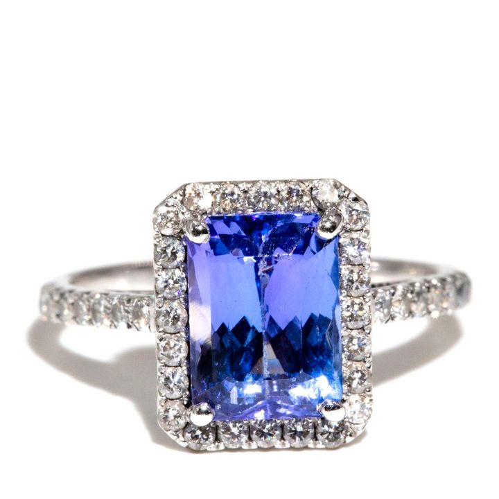 2.83 Carat Tanzanite & Diamond Ring,