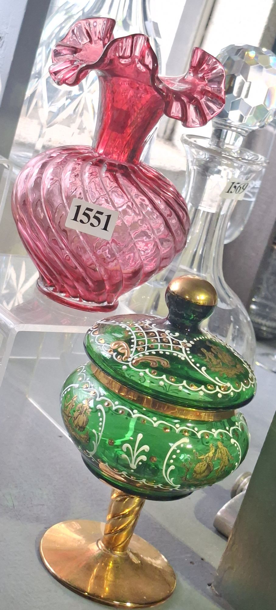 Ruby And Bohemia Vases