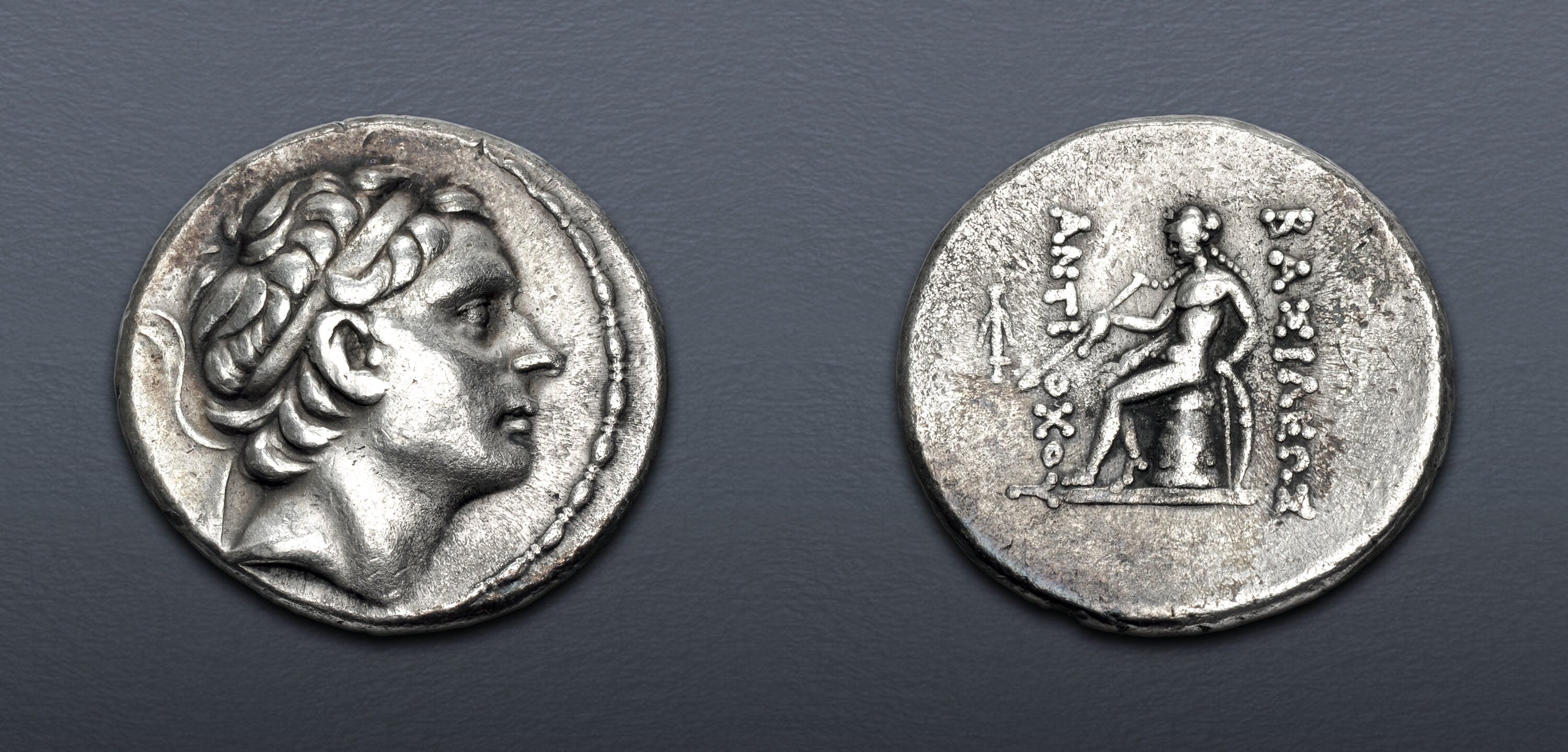 SELEUKID EMPIRE. Antiochos III ‘the Great’. 222-187 BC. AR Tetradrachm ...